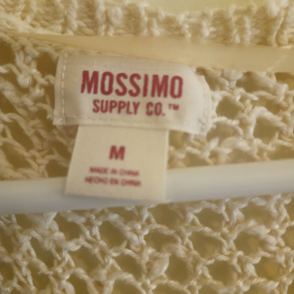 Mossimo Supply Co. Cream Crochet Open-Weave Cardigan - Picture 3 of 4